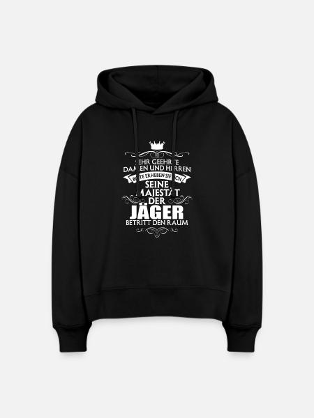 JÄGER - Stanley/Stella Boxy Frauen Bio Hoodie Nora - Schwarz