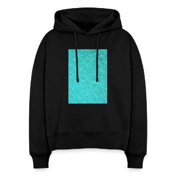 Meer - Stanley/Stella Boxy Frauen Bio Hoodie Nora - Schwarz - Vorne