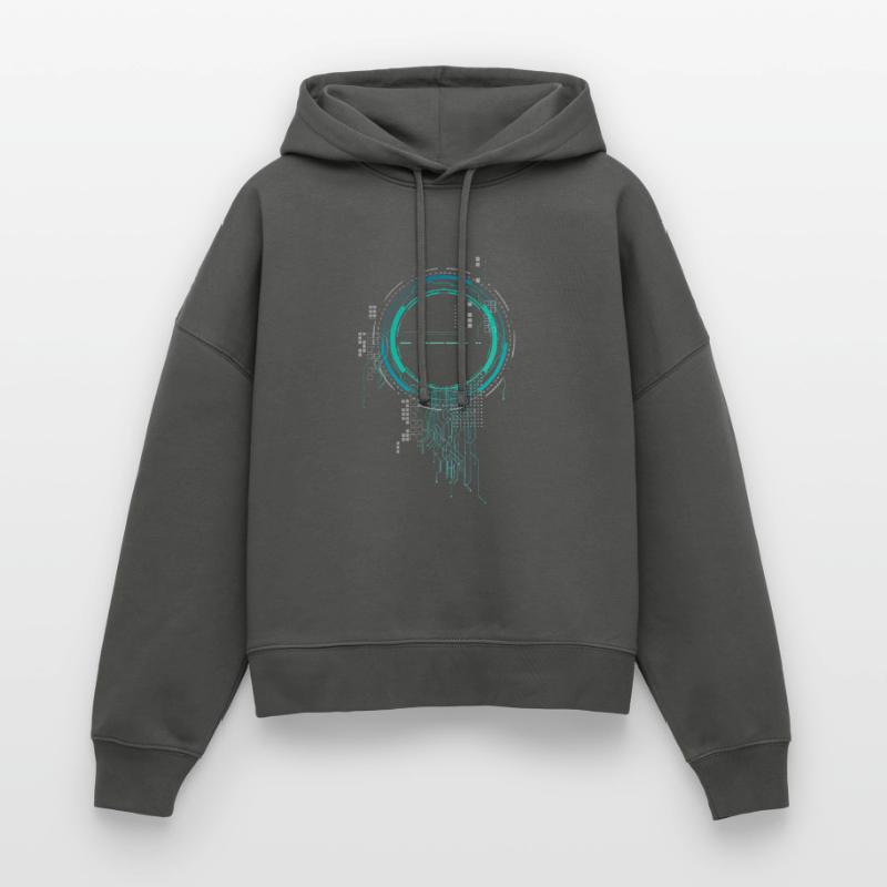 cpu Pc Nerd Raumschiff sci-Fi Core Platine lol cod Stanley/Stella Boxy Frauen Bio Hoodie Nora