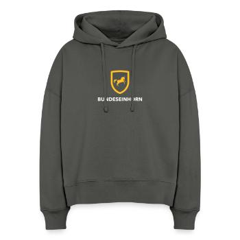 Federal Unicorn - Stanley/Stella Boxy Women Organic Hoodie Nora - anthracite - Front