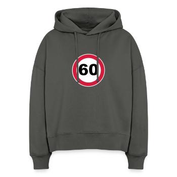 60. Geburtstag - Stanley/Stella Boxy Frauen Bio Hoodie Nora - Anthrazit - Vorne