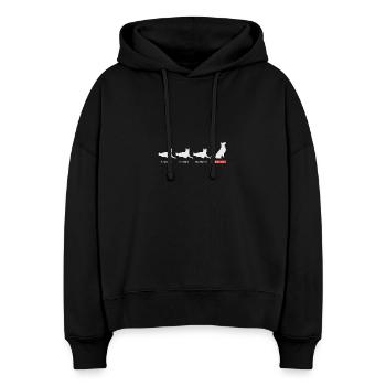 So ist mein Hund - Stanley/Stella Boxy Frauen Bio Hoodie Nora - Schwarz - Vorne