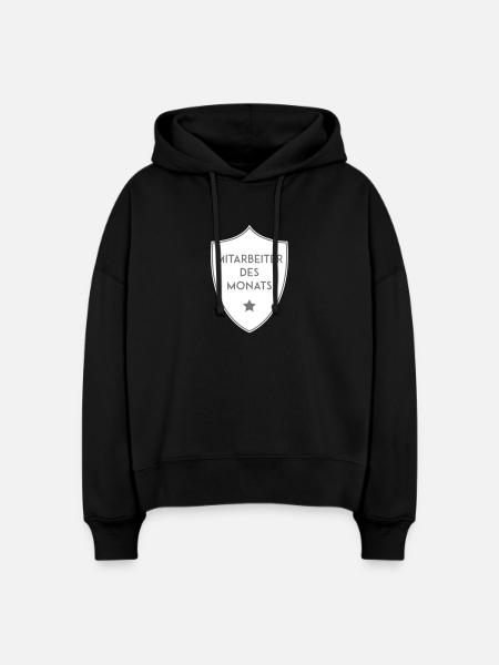 MITARBEITER DES MONATS - Stanley/Stella Boxy Frauen Bio Hoodie Nora - Schwarz