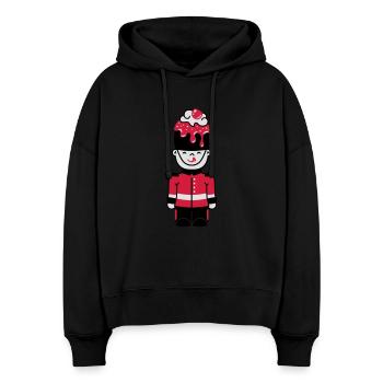 Baby Shirt - London - Sweet royal guardian 3C - Stanley/Stella Boxy Women Organic Hoodie Nora - black - Front