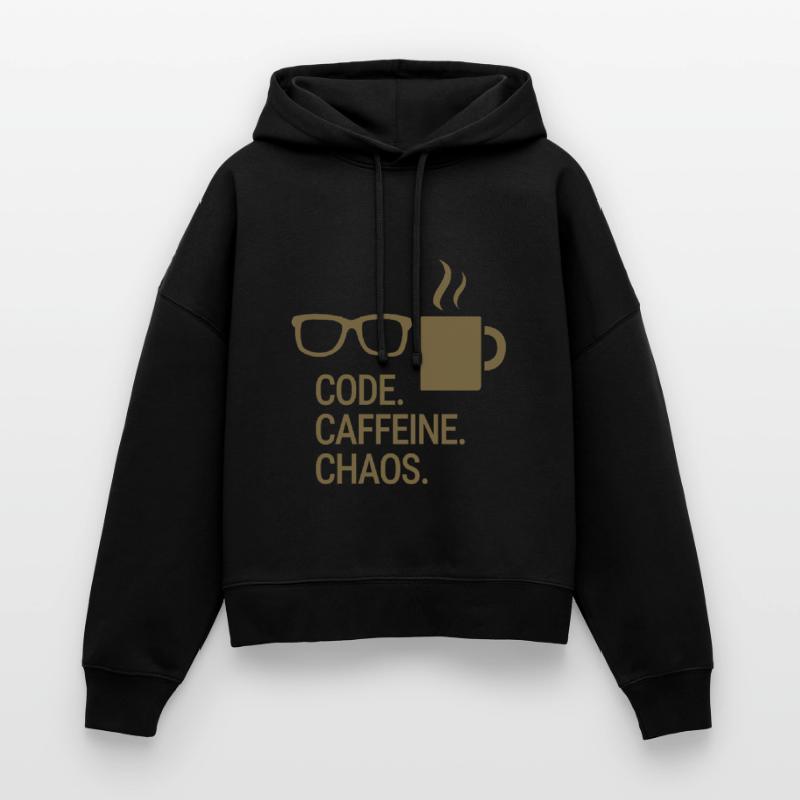 Code. Caffeine. Chaos. Stanley/Stella Boxy Frauen Bio Hoodie Nora