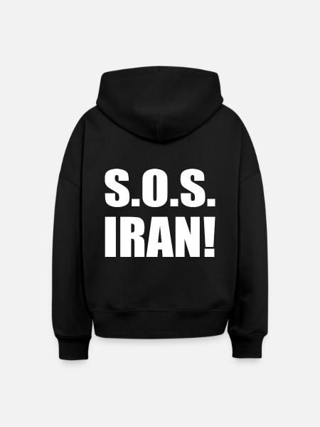 Sos iran - Stanley/Stella Boxy Frauen Bio Hoodie Nora - Schwarz