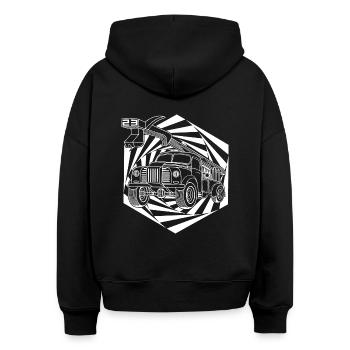 Tekno 23 Camion - Sweat à capuche bio Nora coupe boxy Stanley/Stella Femme - noir - Dos