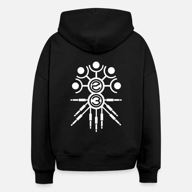 bouchon 23 - Sweat à capuche bio Nora coupe boxy Stanley/Stella Femme - noir