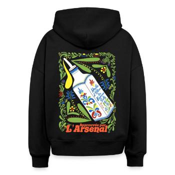 Olivenöl mit gesalzener Butter Toulon - Stanley/Stella Boxy Frauen Bio Hoodie Nora - Schwarz - Hinten