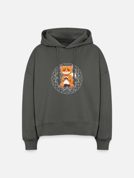 yoga Fuchs - Stanley/Stella Boxy Frauen Bio Hoodie Nora - Anthrazit
