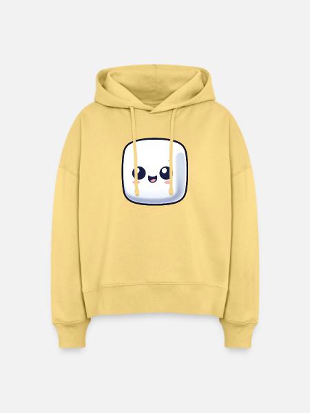 Süßer Marshmallow Zucker Comic - Stanley/Stella Boxy Frauen Bio Hoodie Nora - Hellgelb