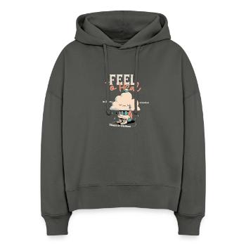 Feel To Heal Cloud Healing - Stanley/Stella Boxy Women Organic Hoodie Nora - anthracite - Front