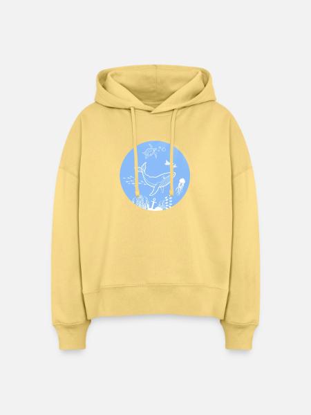 Underwater world - Stanley/Stella Boxy Frauen Bio Hoodie Nora - Hellgelb