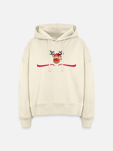 weihnachten - Stanley/Stella Boxy Frauen Bio Hoodie Nora - Natur