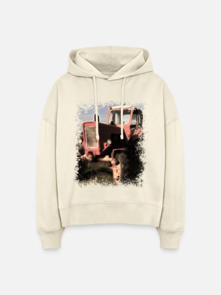 Traktor Belarus MTS 50 - Stanley/Stella Boxy Frauen Bio Hoodie Nora - Natur