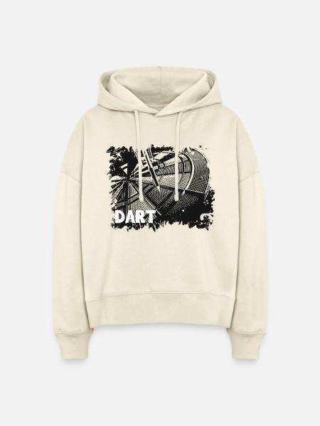 Dartscheibe - Darts - Dartpfeile - Darten - Stanley/Stella Boxy Frauen Bio Hoodie Nora - Natur