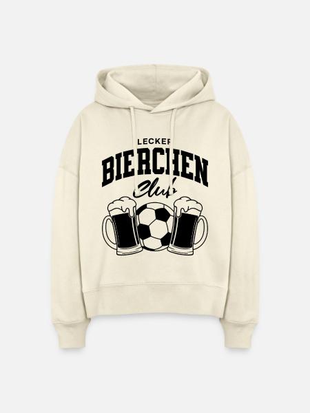Lecker Bierchen Club - Stanley/Stella Boxy Frauen Bio Hoodie Nora - Natur