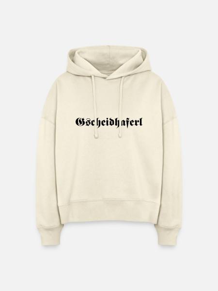 Gscheidhaferl - Stanley/Stella Boxy Frauen Bio Hoodie Nora - Natur