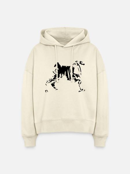 shar-pei - Stanley/Stella Boxy Frauen Bio Hoodie Nora - Natur