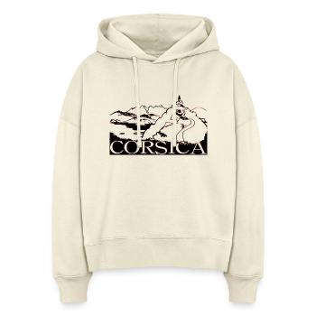 Korsika - Stanley/Stella Boxy Frauen Bio Hoodie Nora - Natur - Vorne