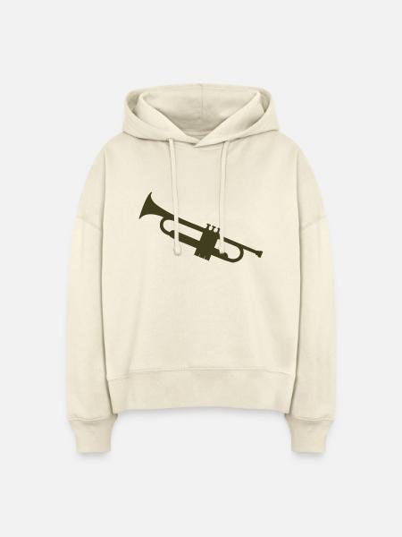 trompete - Stanley/Stella Boxy Frauen Bio Hoodie Nora - Natur