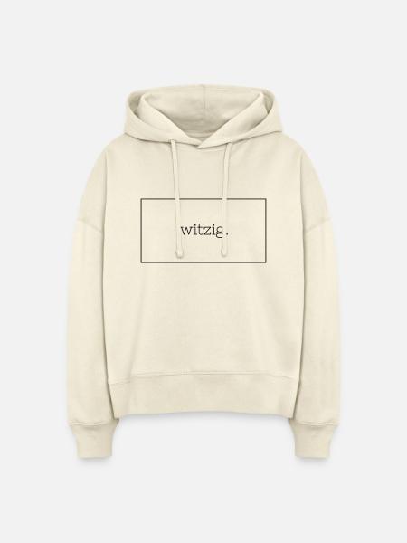 Witzig. - Stanley/Stella Boxy Frauen Bio Hoodie Nora - Natur