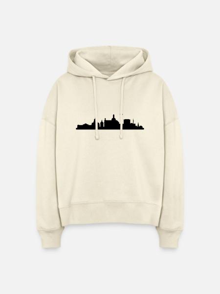 Skyline Mannheim - Stanley/Stella Boxy Frauen Bio Hoodie Nora - Natur