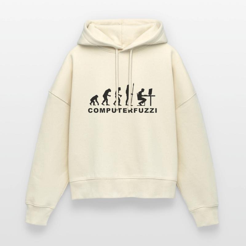 evolution_computerfuzzi Sweat à capuche bio Nora coupe boxy Stanley/Stella Femme