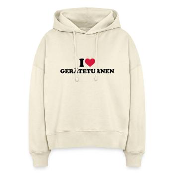 Geräteturnen - Stanley/Stella Boxy Frauen Bio Hoodie Nora - Natur - Vorne