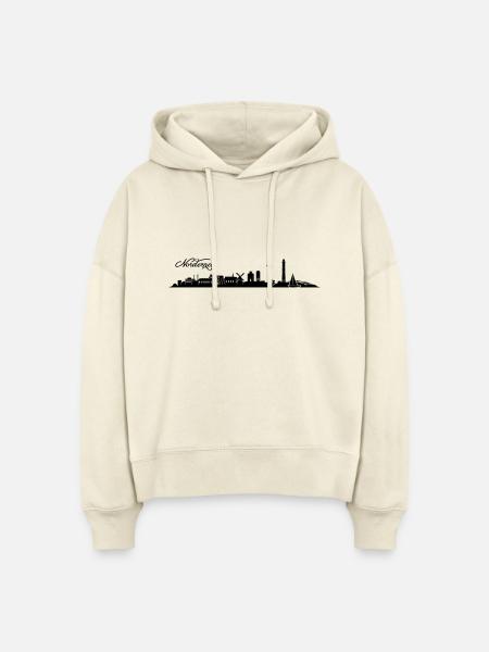 Norderneyer Skyline - Stanley/Stella Boxy Frauen Bio Hoodie Nora - Natur