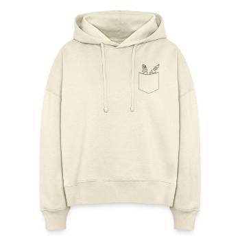Mechaniker Brusttasche - Stanley/Stella Boxy Frauen Bio Hoodie Nora - Natur - Vorne