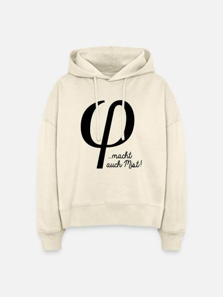 klein phi macht auch Mist - Stanley/Stella Boxy Frauen Bio Hoodie Nora - Natur