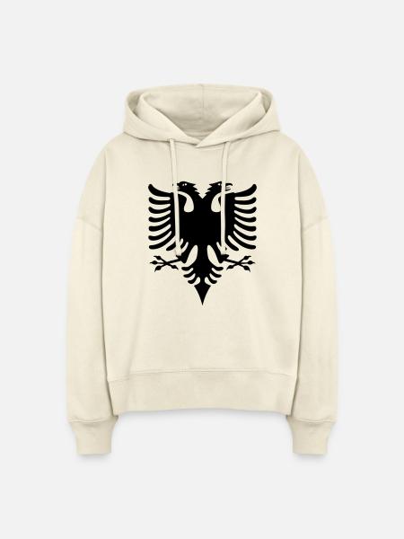 Albanien - Stanley/Stella Boxy Frauen Bio Hoodie Nora - Natur