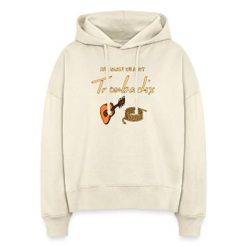 Der wahre Held ist Troubadix - Stanley/Stella Boxy Frauen Bio Hoodie Nora - Natur - Vorne