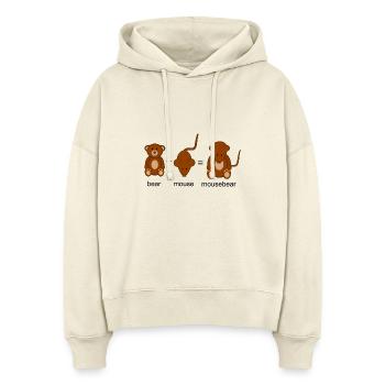 Mausebär - Stanley/Stella Boxy Frauen Bio Hoodie Nora - Natur - Vorne