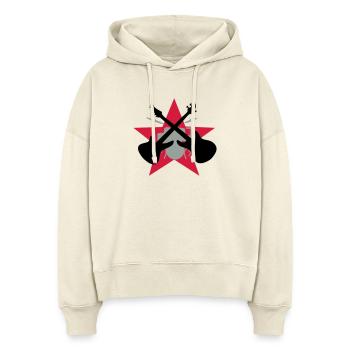 Bandleader Gitarrist Schlagzeug - Stanley/Stella Boxy Frauen Bio Hoodie Nora - Natur - Vorne
