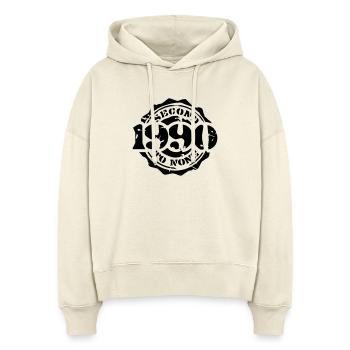 1990 - Second to None - Stanley/Stella Boxy Frauen Bio Hoodie Nora - Natur - Vorne