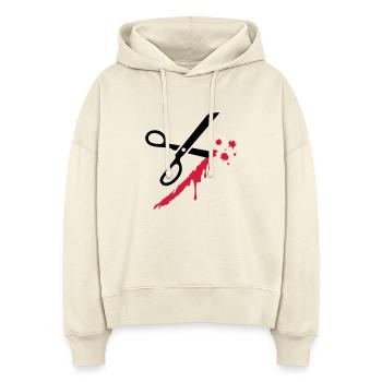 scissors - Stanley/Stella Boxy Women Organic Hoodie Nora - soft Ecru - Front