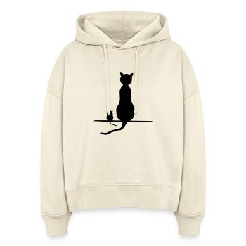 katz und Maus - Stanley/Stella Boxy Frauen Bio Hoodie Nora - Natur - Vorne