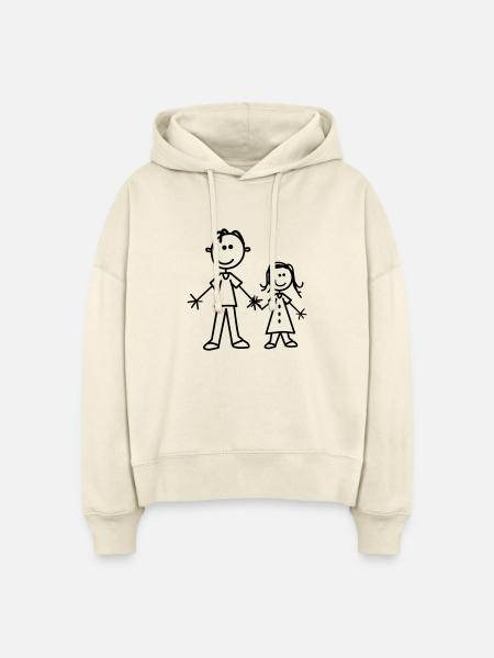 Geschwister - Stanley/Stella Boxy Frauen Bio Hoodie Nora - Natur