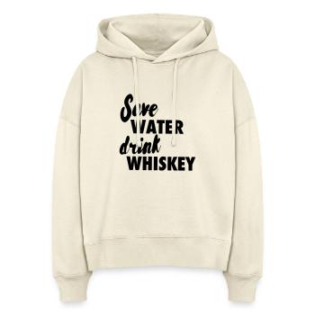 Whiskey - Stanley/Stella Boxy Frauen Bio Hoodie Nora - Natur - Vorne