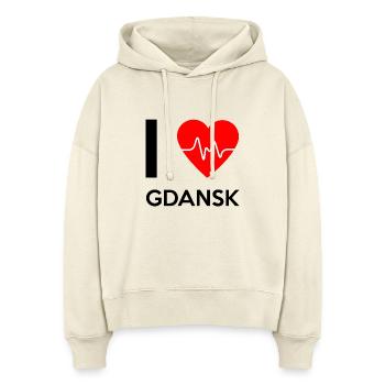 I Love Gdansk - Ich liebe Gdansk - Stanley/Stella Boxy Frauen Bio Hoodie Nora - Natur - Vorne