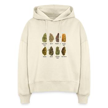 8 Buds of Mary Jane - Stanley/Stella Boxy Frauen Bio Hoodie Nora - Natur - Vorne