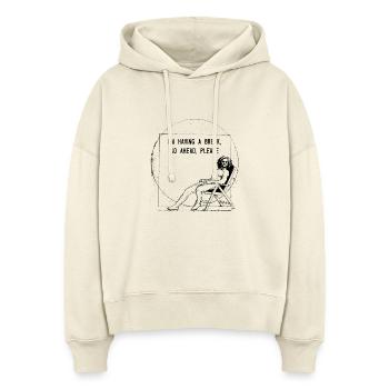 Leonardo Da Vinci - Stanley/Stella Boxy Women Organic Hoodie Nora - soft Ecru - Front