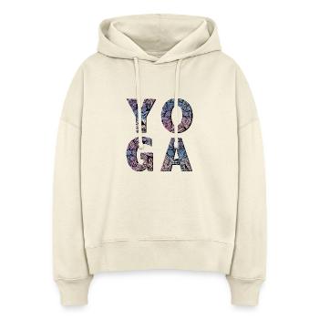 Yoga - Stanley/Stella Boxy Frauen Bio Hoodie Nora - Natur - Vorne