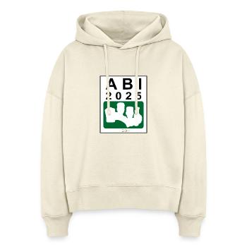 Bier Liga Logo ABI 2025 Grün - Stanley/Stella Boxy Frauen Bio Hoodie Nora - Natur - Vorne