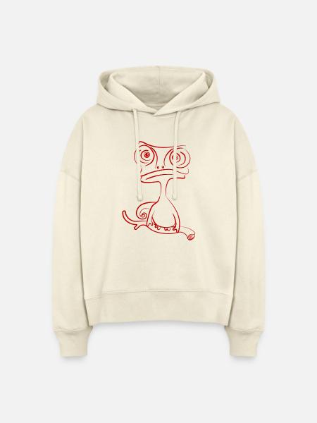 chamäleon tier exotisch - Stanley/Stella Boxy Frauen Bio Hoodie Nora - Natur
