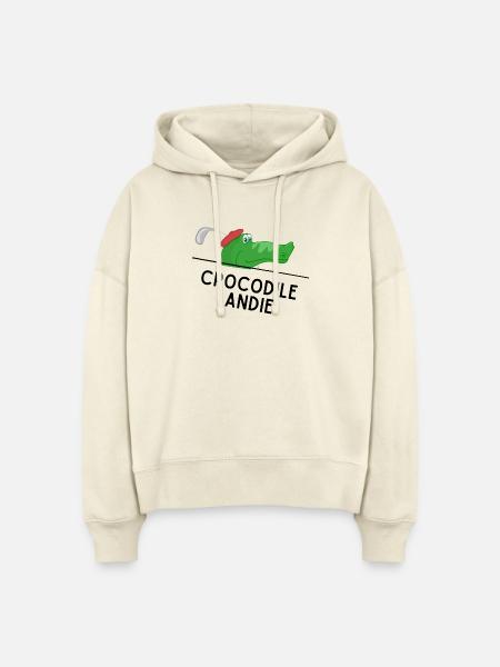 Crocodile Andie - Stanley/Stella Boxy Frauen Bio Hoodie Nora - Natur