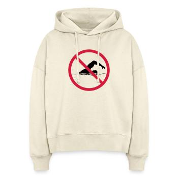 Forbidden Shield Swimming - Stanley/Stella Boxy Women Organic Hoodie Nora - soft Ecru - Front