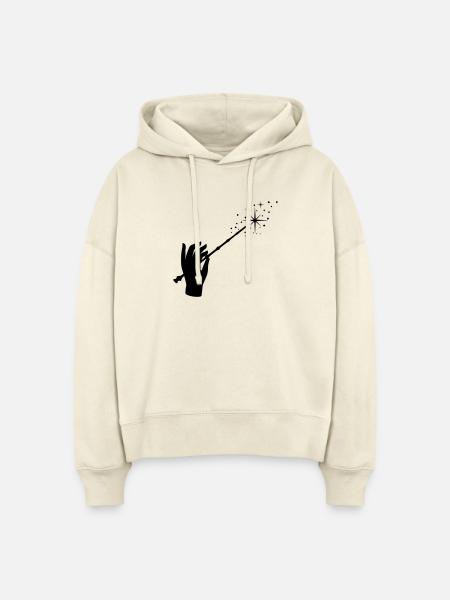 Zauberstab, Zauberer, Zauberei, Hand - Stanley/Stella Boxy Frauen Bio Hoodie Nora - Natur